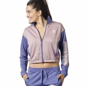 Kurtka Damskie Reebok Classic R Track Różowe/Niebieskie PL 25LPWGT